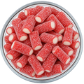 Strawberry Sour Filled Licorice Bites