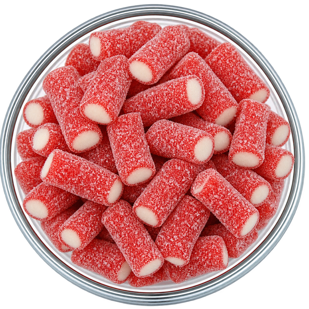 Strawberry Sour Filled Licorice Bites