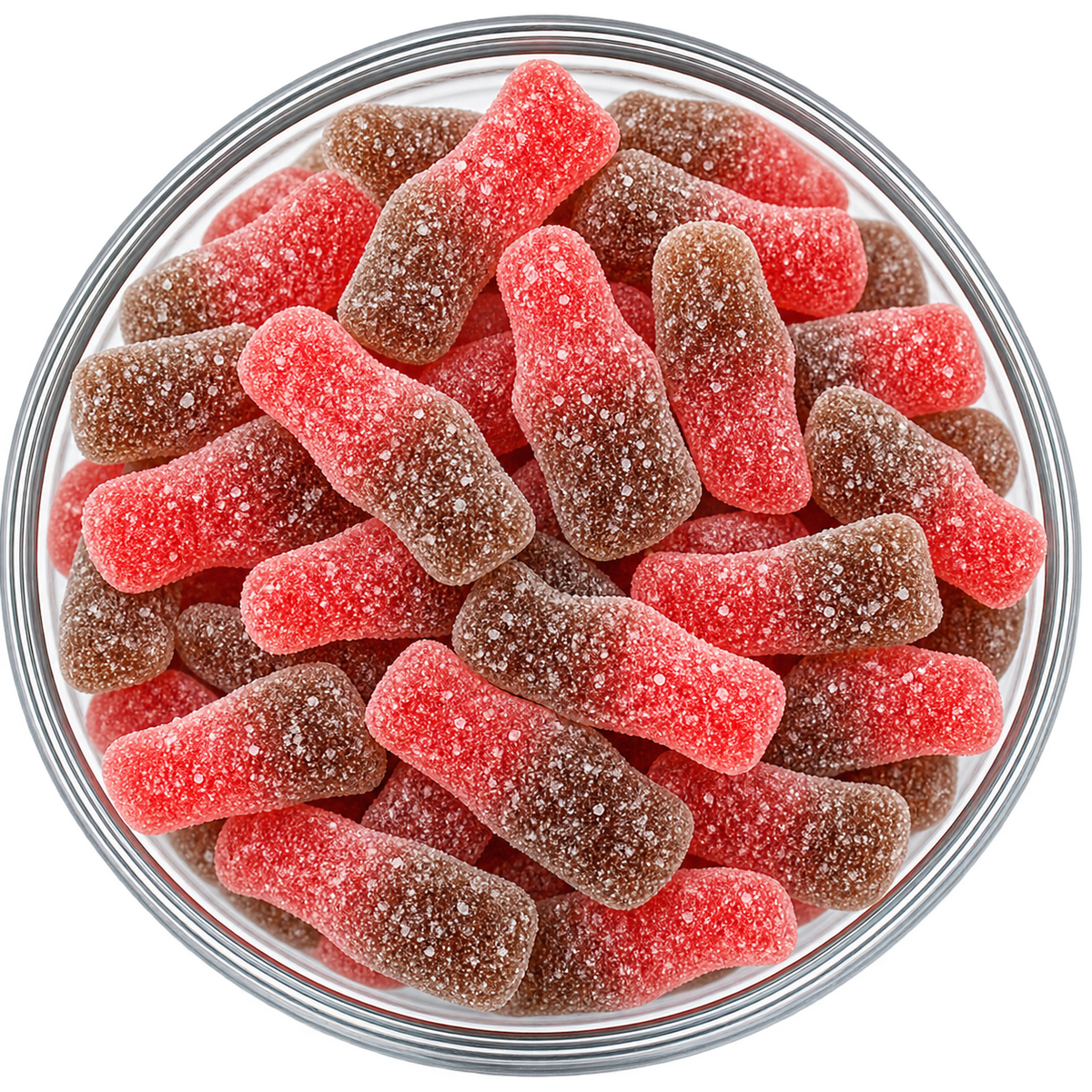 Gummi Sour Cherry Cola Bottles